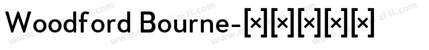 Woodford Bourne字体转换